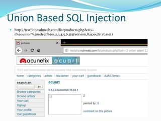 Sql injection attack | PPTX | Databases | Computer Software and ...
