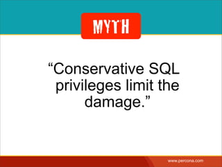 DENIAL OF SERVICE
SELECT * FROM Bugs JOIN Bugs  
JOIN Bugs JOIN Bugs JOIN Bugs  
JOIN Bugs 
100 bugs = 1 trillion rows
 