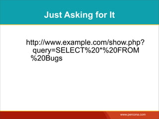 FALLACY
“It’s just an intranet
application―it doesn’t  
need to be secure.”
FALLACY
 