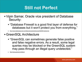 FALLACY
“NoSQL databases are immune
to SQL injection.”
FALLACY
 