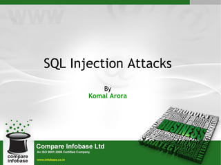 SQL Injection Attacks By Komal Arora 