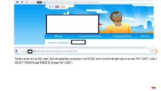 Sql Injections With Real Life Scenarious | PPT