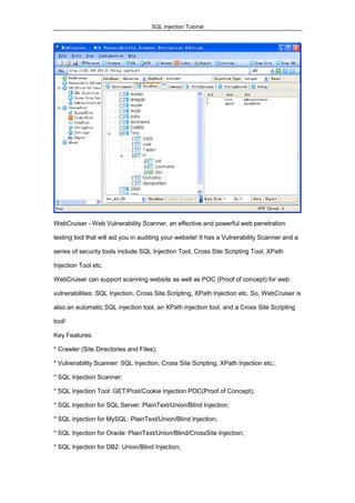 SQL Injection Tutorial | PDF