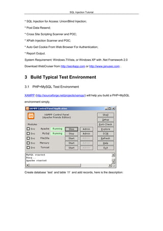 SQL Injection Tutorial | PDF