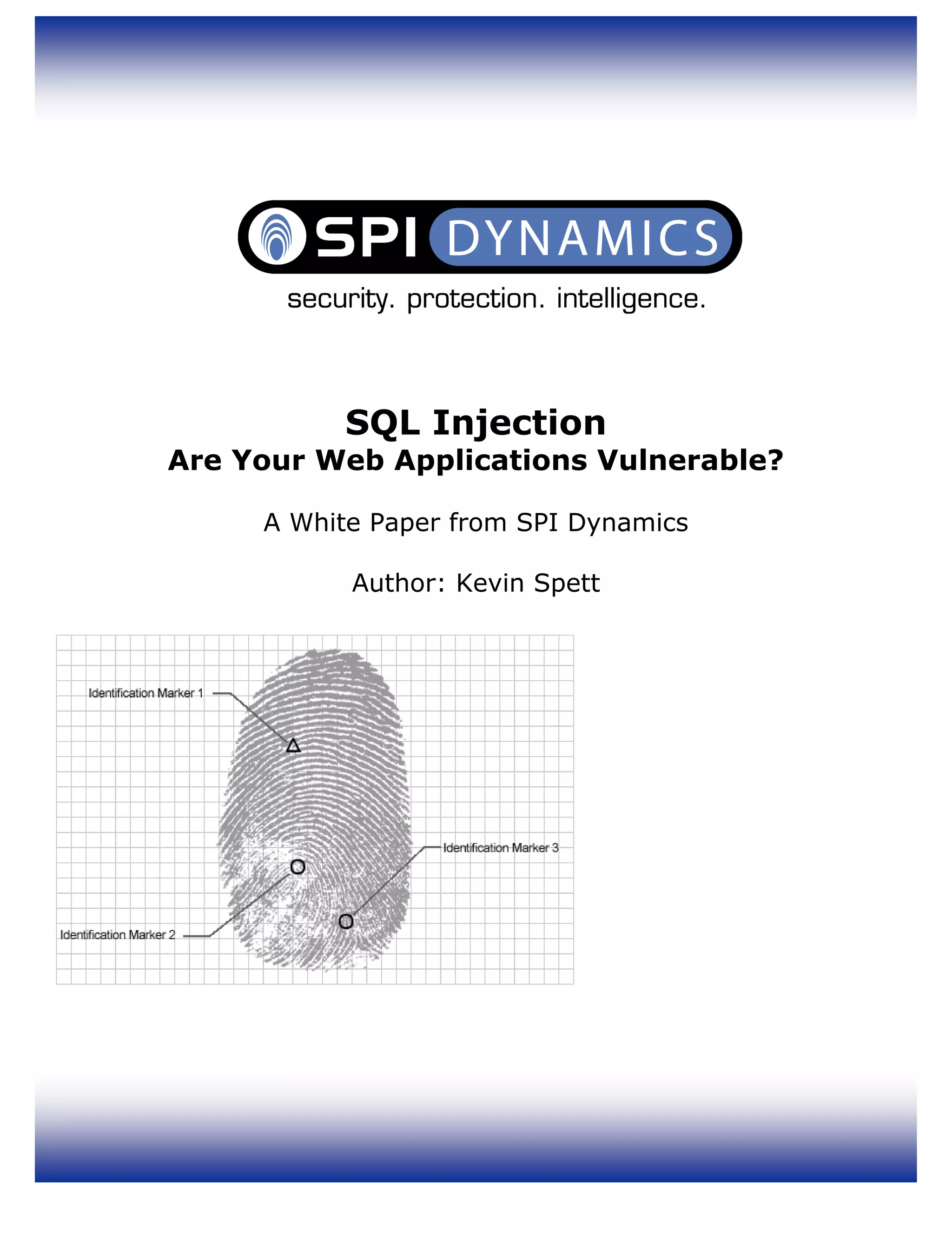 Sql Injection White Paper