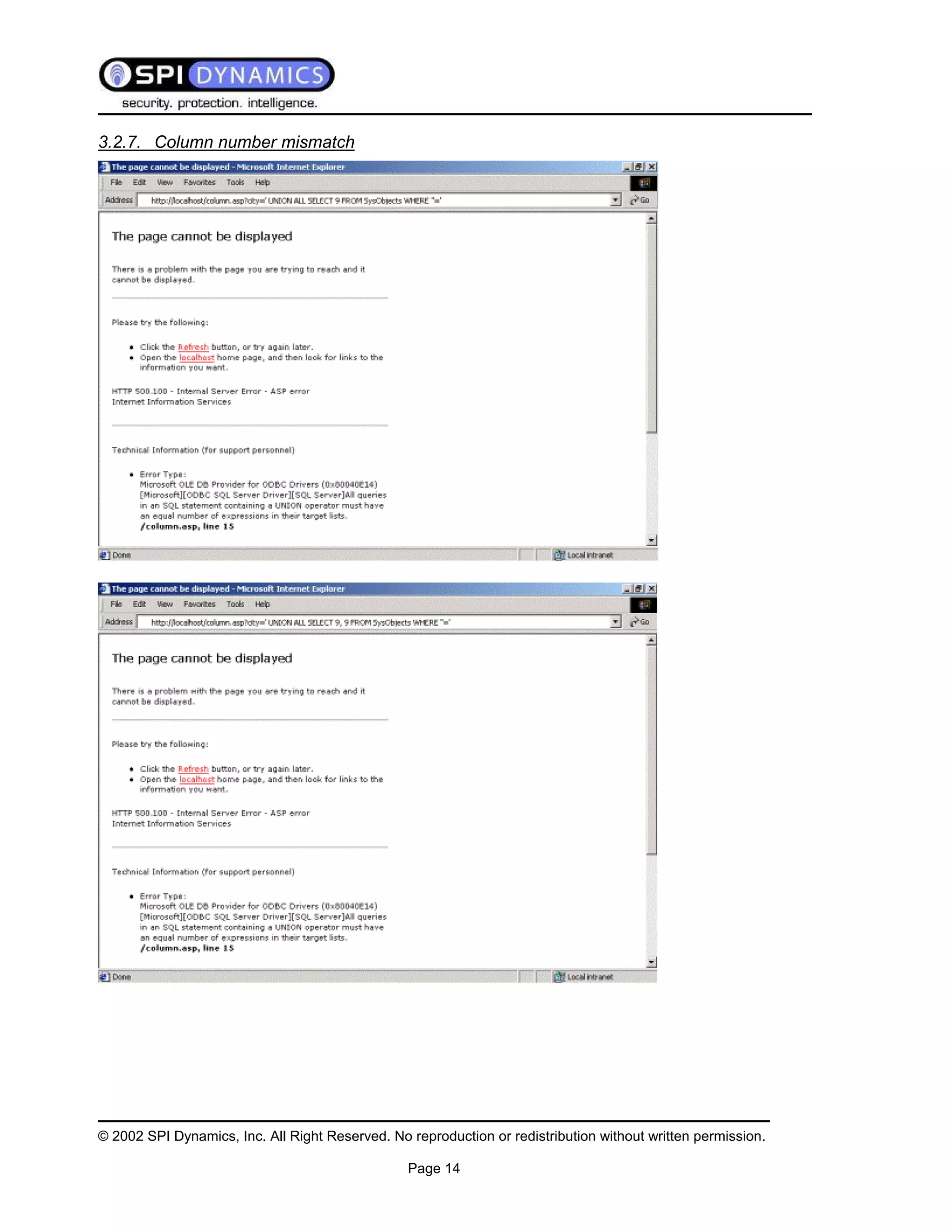 Sql Injection White Paper