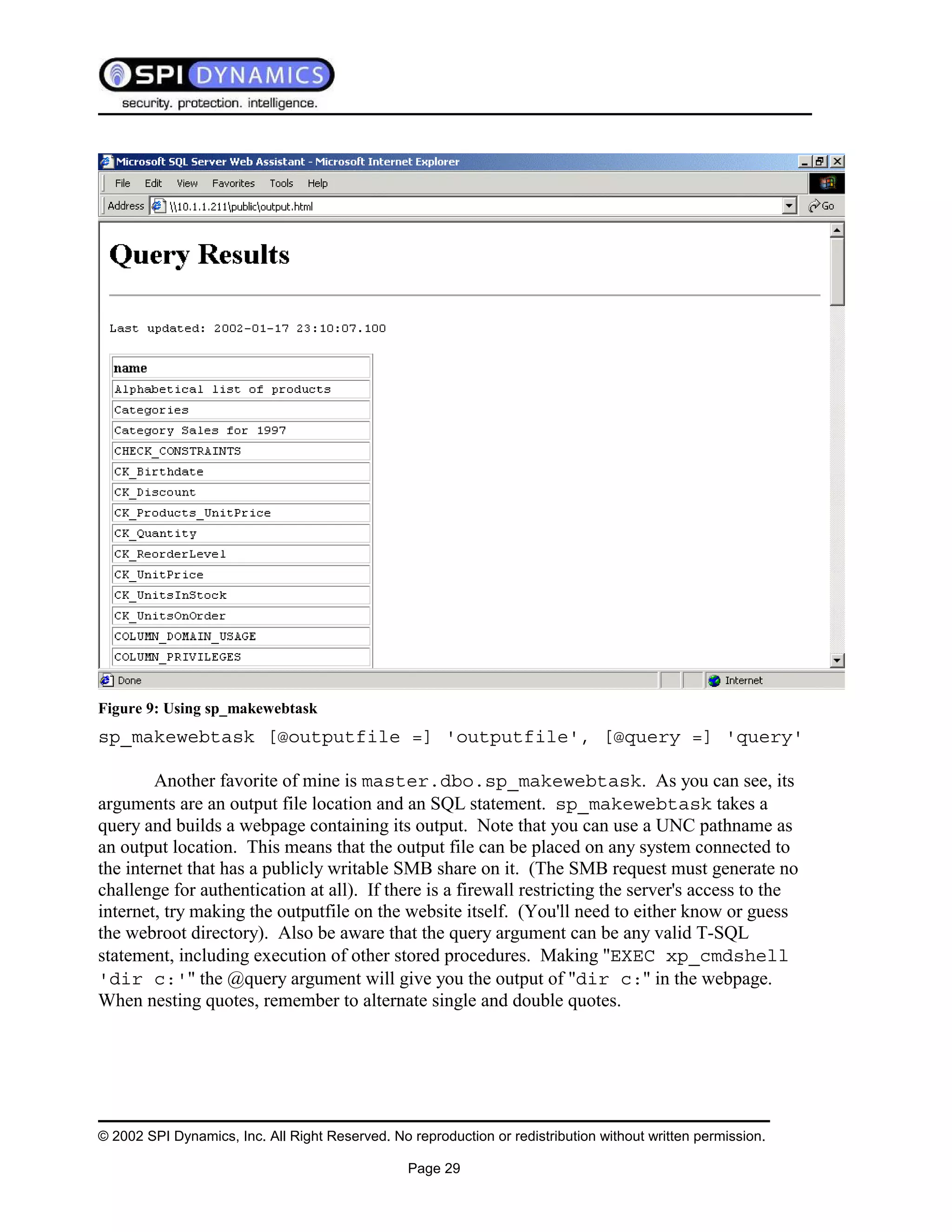 Sql Injection White Paper