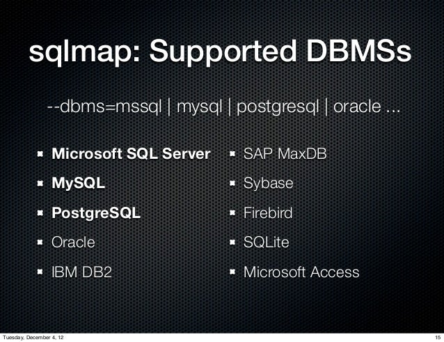 Sql Injection With Sqlmap