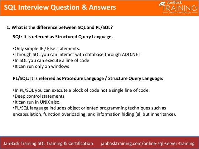 pl sql interview questions