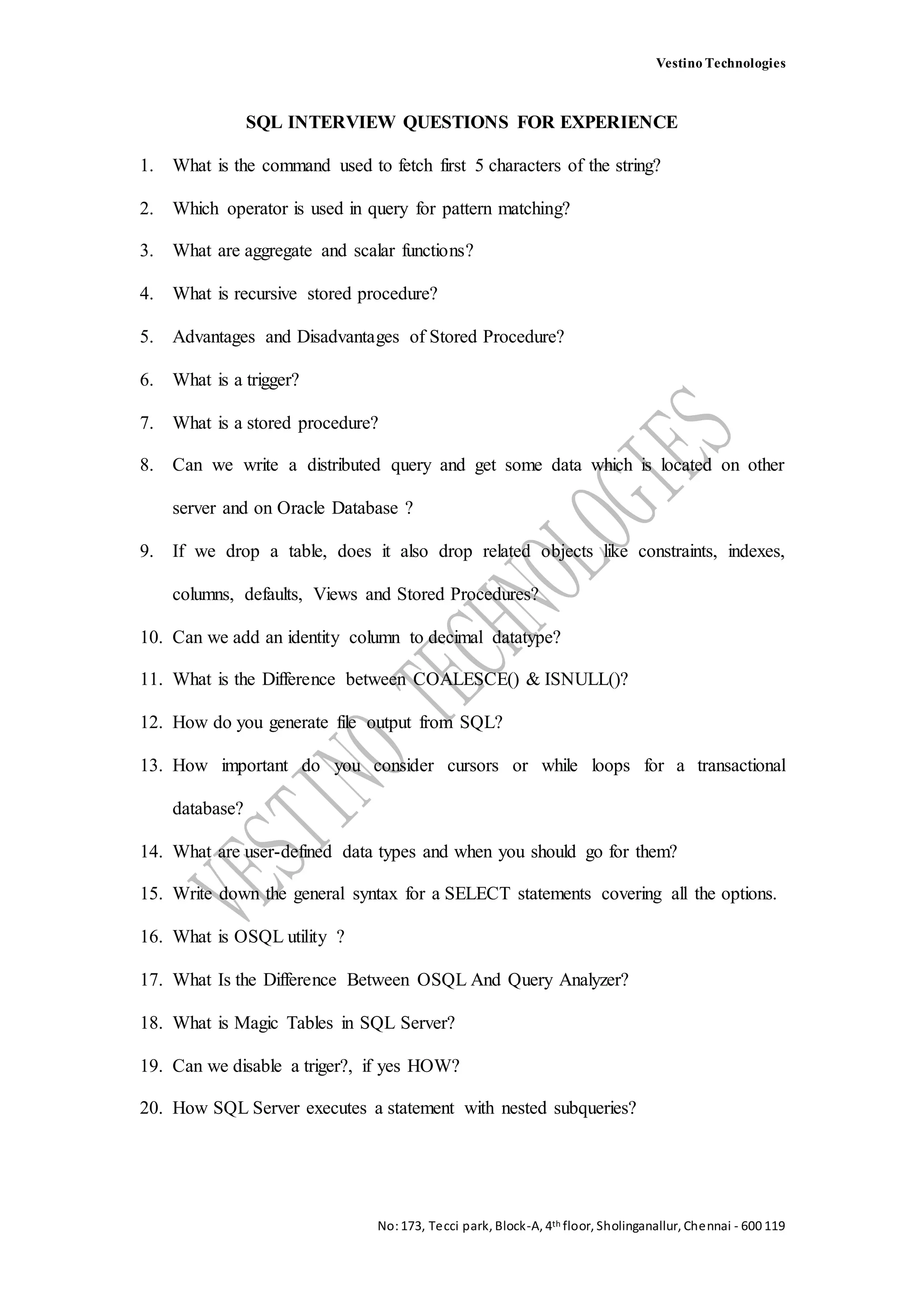 SQL Interview Questions For Experience PDF sql-interview-questions-for-experience-pdf