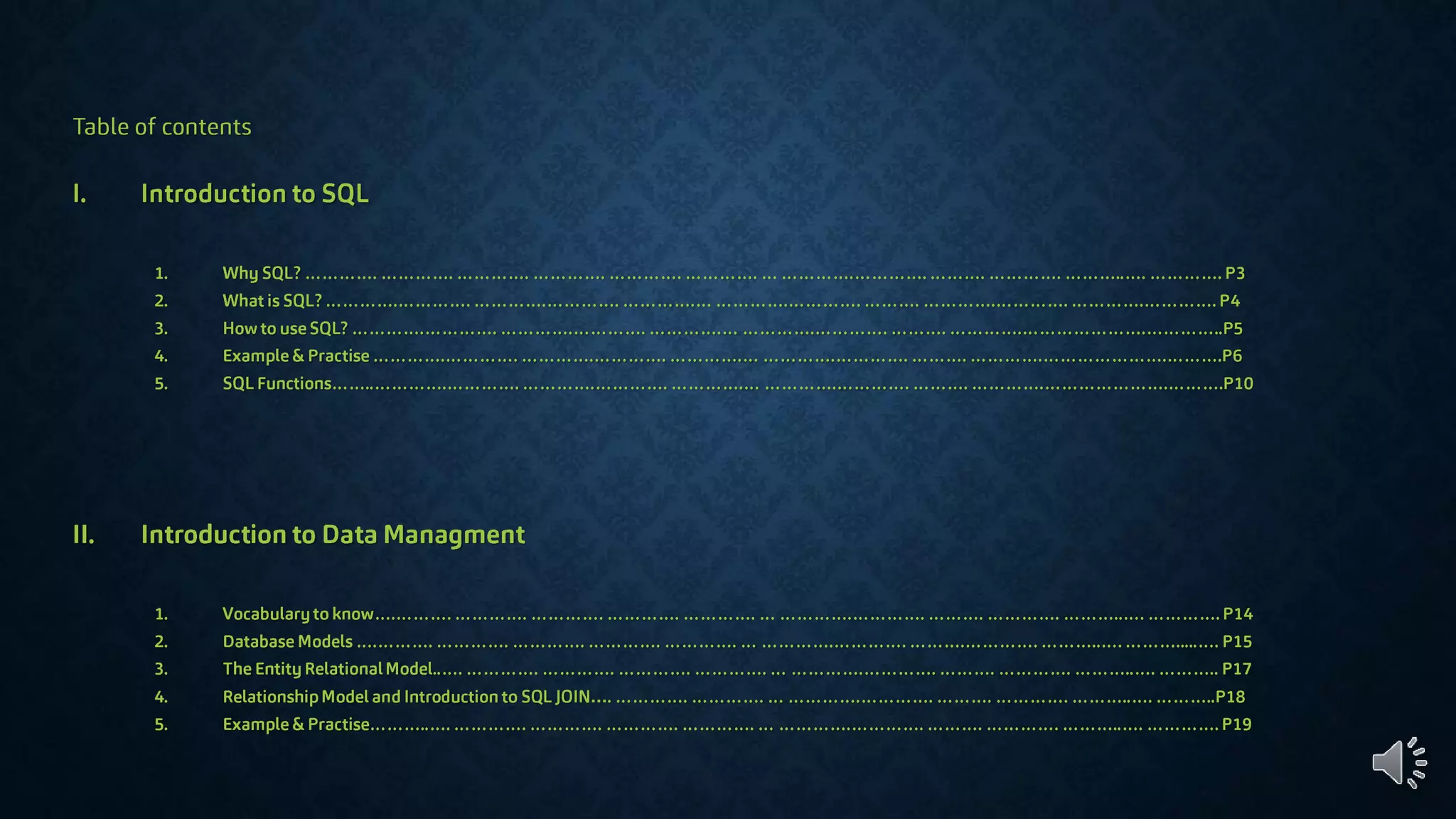 Sql introduction | PPTX