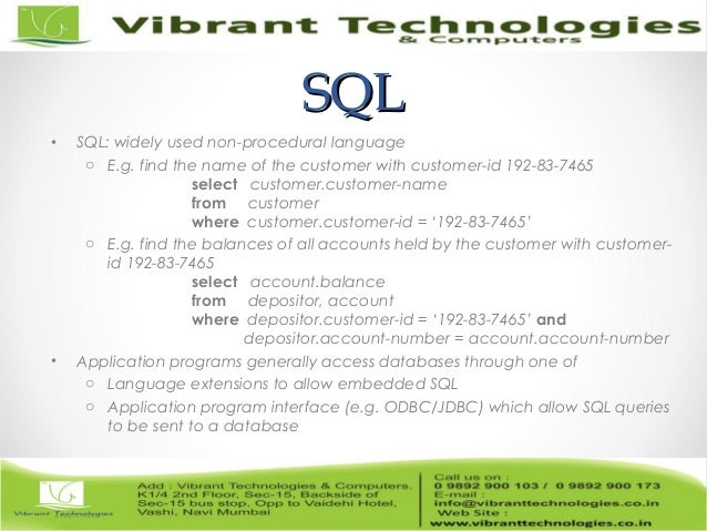 sql introduction to database Ms sql server: introduction to database concepts slideshare uses cookies to improve functionality and performance, and to provide you with relevant advertising if you continue browsing the site, you agree to the use of cookies on this website. sql introduction to database Ms sql server: introduction to database concepts slideshare uses cookies to improve functionality and performance, and to provide you with relevant advertising if you continue browsing the site, you agree to the use of cookies on this website.