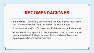 Sqlite | PPTX