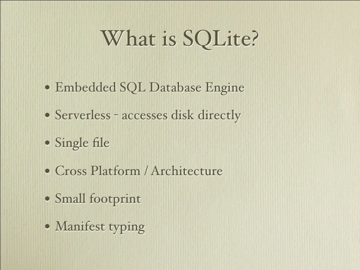 SQLite 3