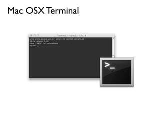 Mac OSX Terminal
 