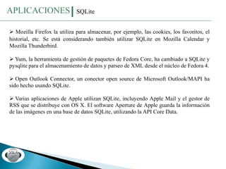 Sqlite Base de Datos | PPTX