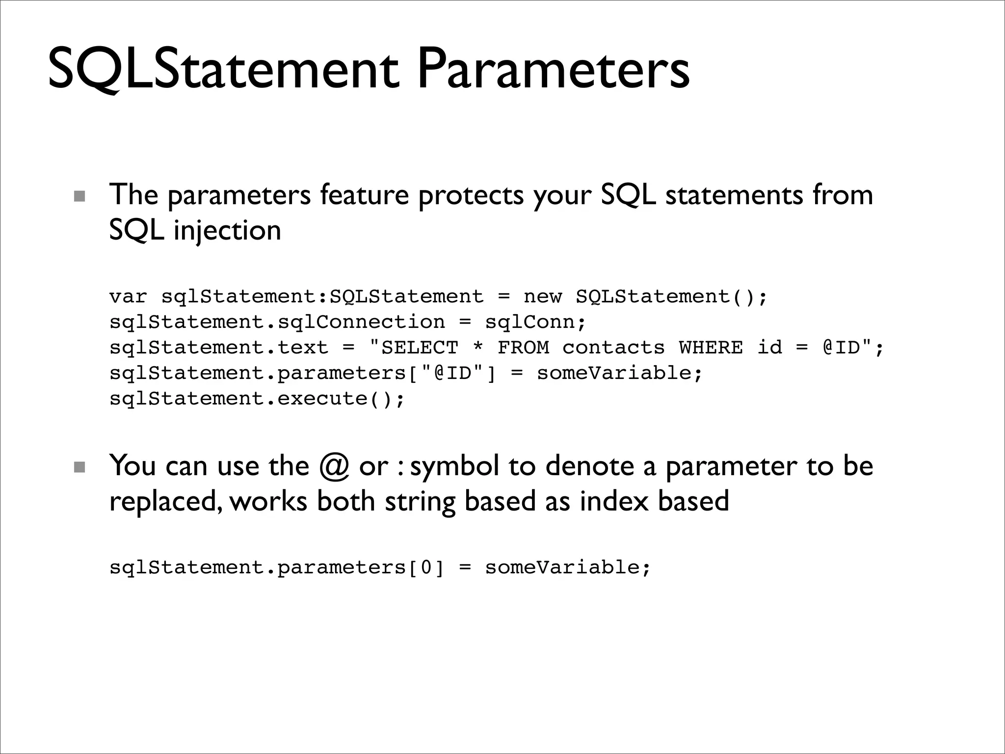 Introduction to SQLite in Adobe AIR 1.5