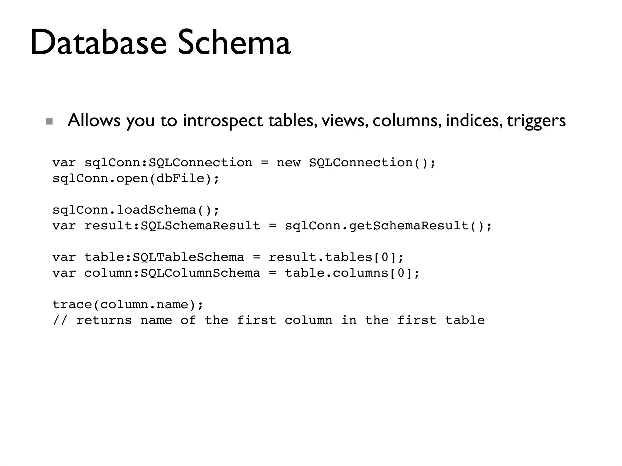 Introduction to SQLite in Adobe AIR 1.5