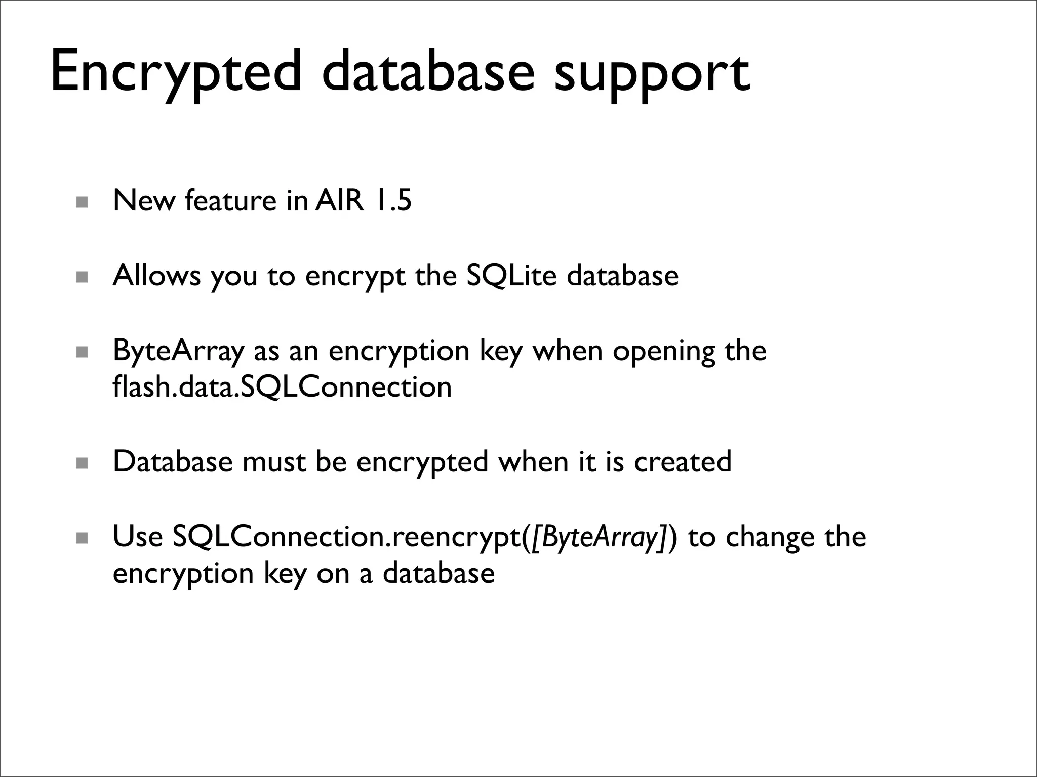 Introduction to SQLite in Adobe AIR 1.5