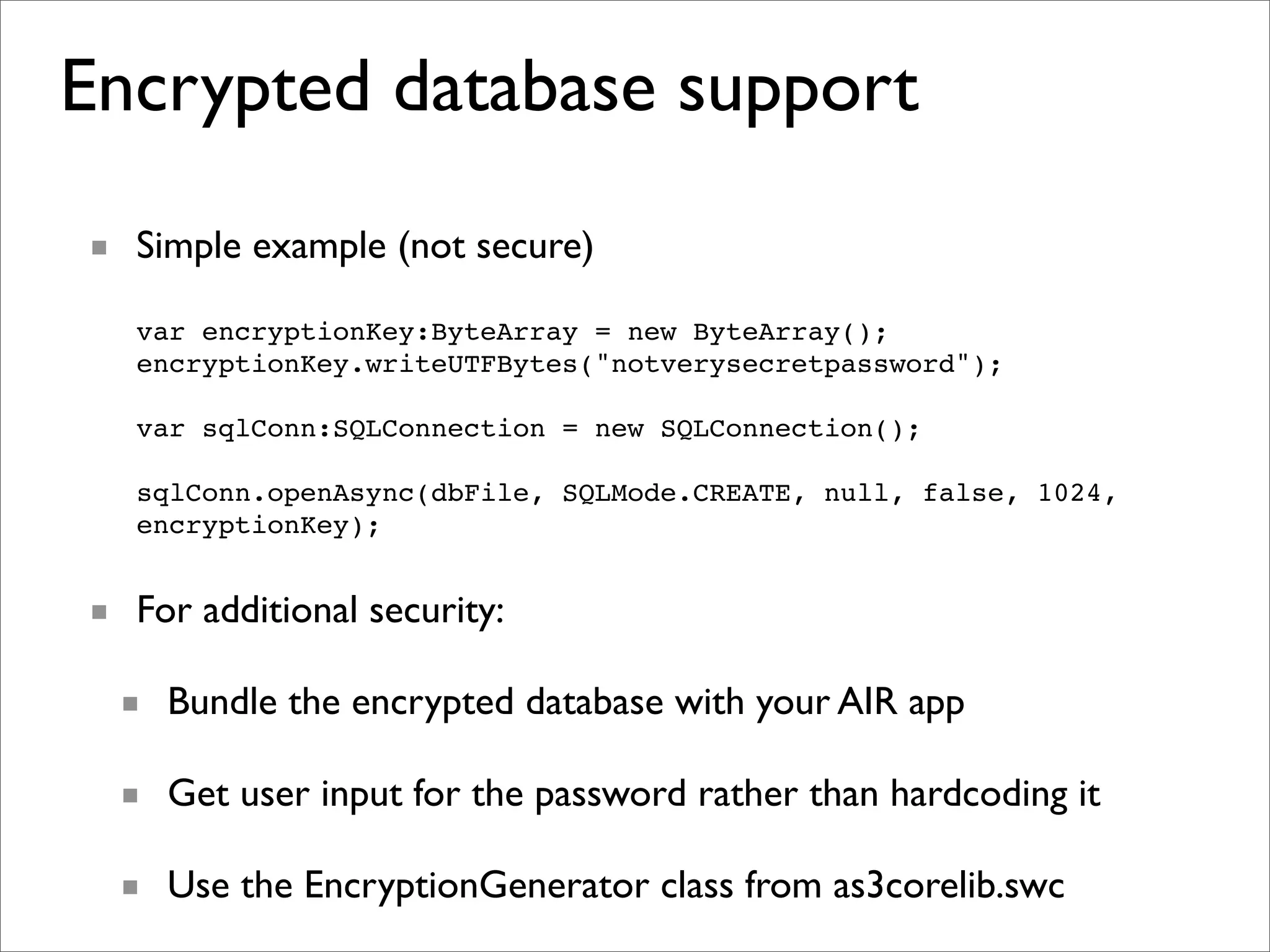 Introduction to SQLite in Adobe AIR 1.5