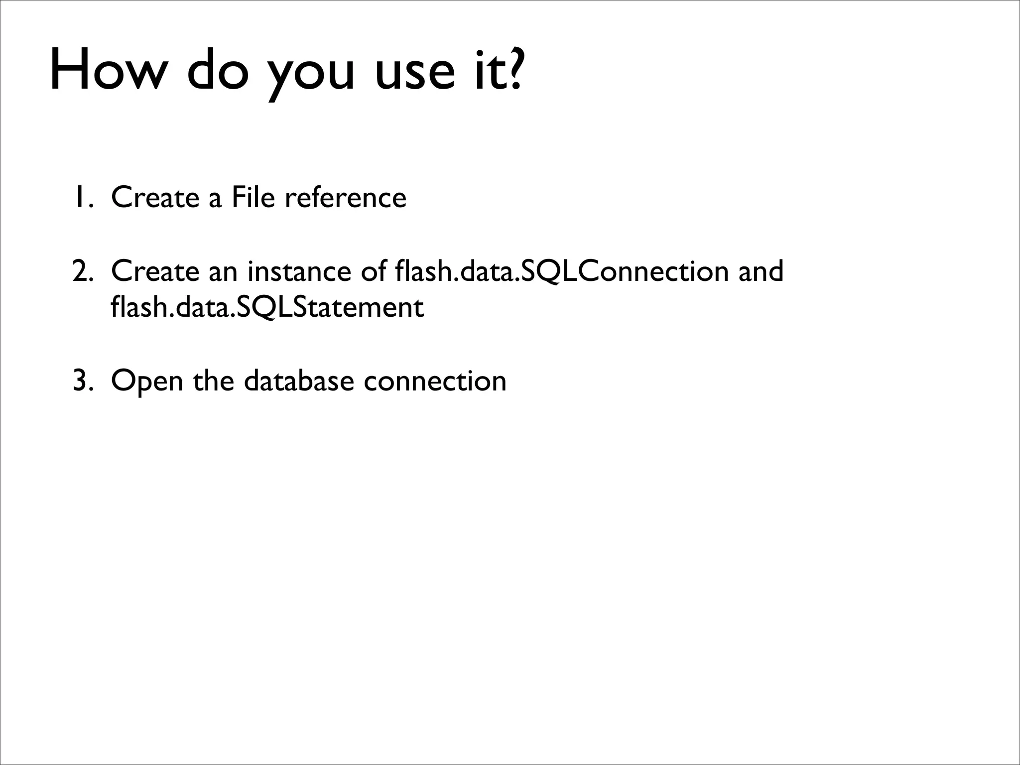 Introduction to SQLite in Adobe AIR 1.5