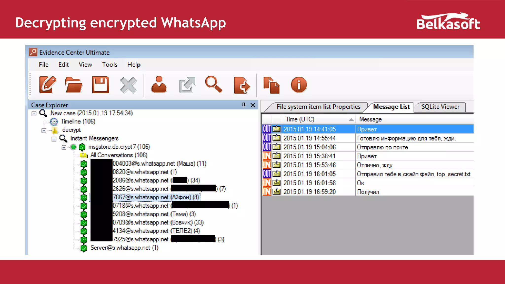 Decrypting encrypted WhatsApp
 