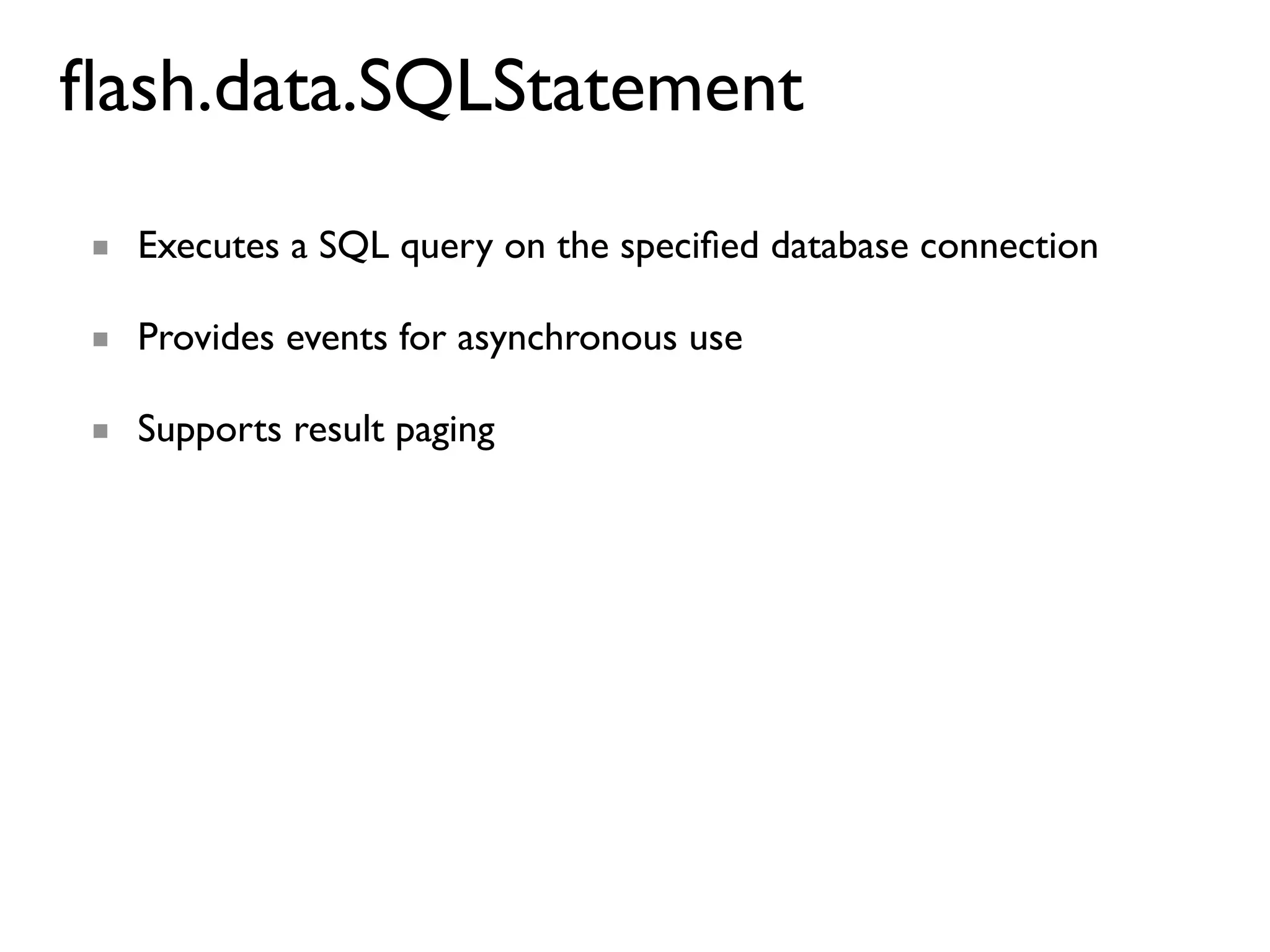 Introduction to SQLite in Adobe AIR