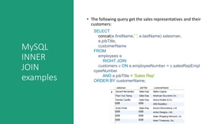 MYSQL join | PPTX