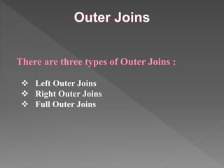 Sql joins | PPTX