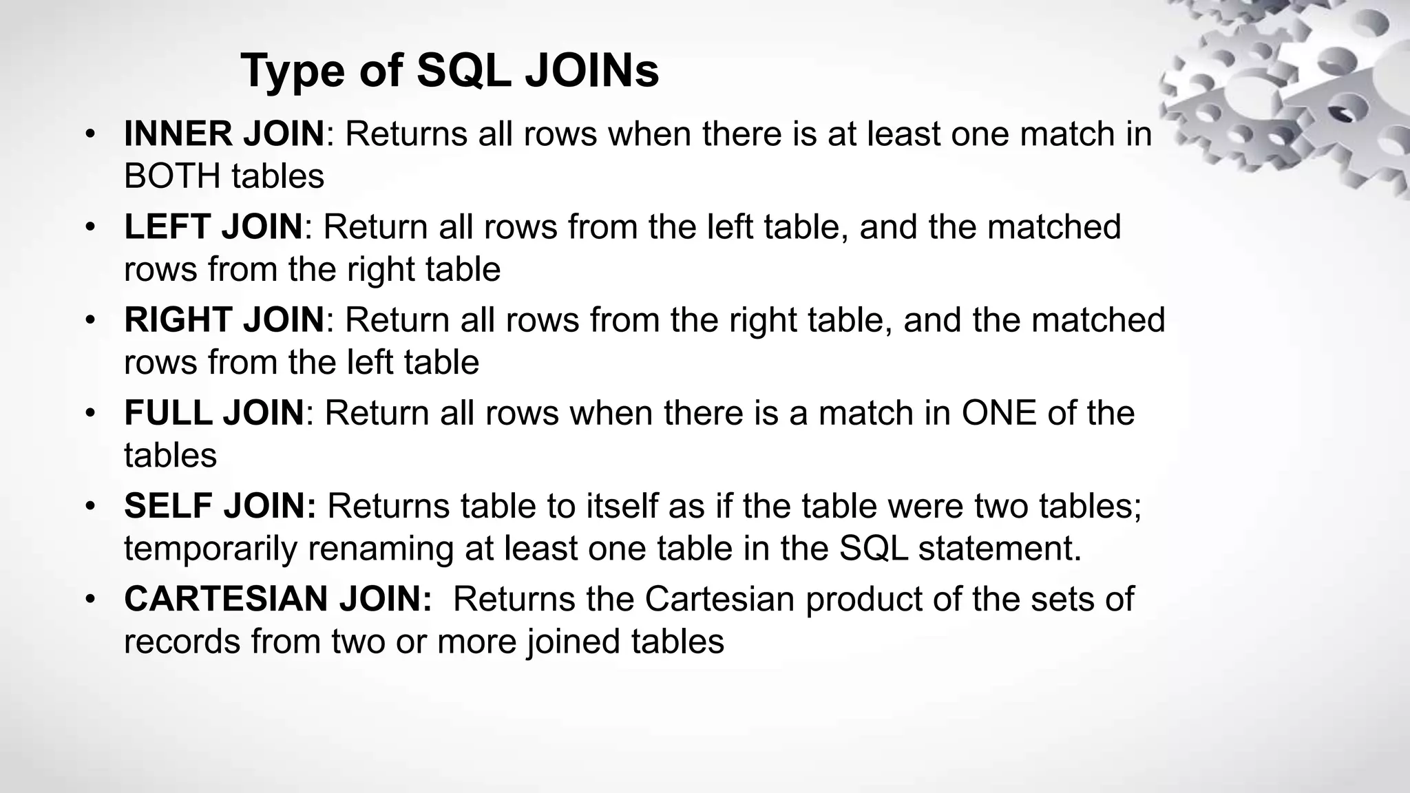 Sql joins final | PPT
