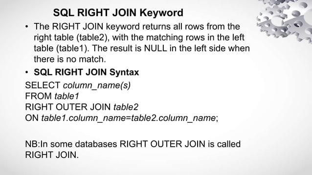 Sql joins final | PPT