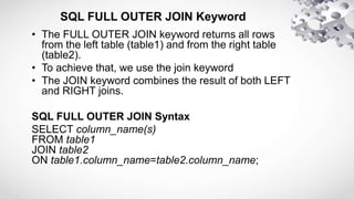 Sql joins final | PPT