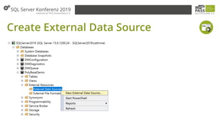 Create External Data Source
 