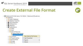 Create External File Format
 
