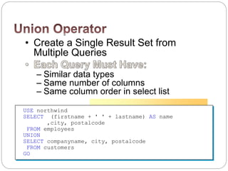 SQL Server Learning Drive | PPT