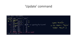 ‘Update’ command
 