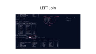 LEFT Join
 