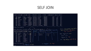 SELF JOIN
 