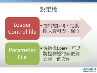 SQL Loader & Bulk Insert 大量資料匯入工具 | PPTX