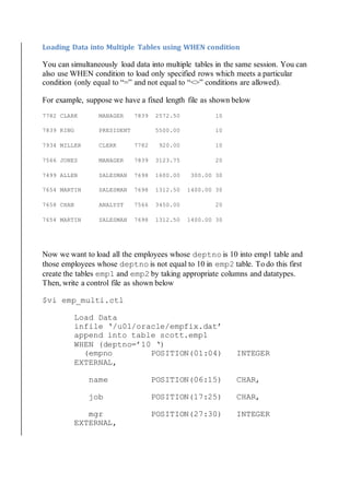 Sql loader good example | DOCX