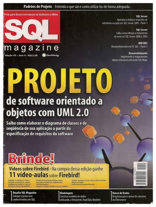 Sql Magazine 45   Projeto De Software Orientado A Objetos Com Uml2.0