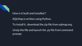 Sqlmap | PPTX