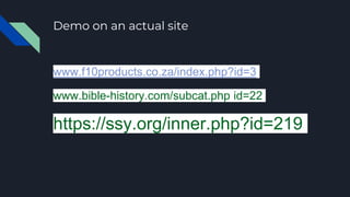 Sqlmap | PPTX