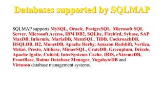 Sqlmap Databases List Sqlmap | PPTX