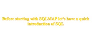 Sqlmap | PPTX