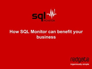 Red Gate SQL Monitor - Business Benefits | PPTX