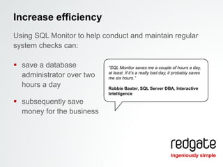 Red Gate SQL Monitor - Business Benefits | PPTX