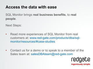 Red Gate SQL Monitor - Business Benefits | PPTX