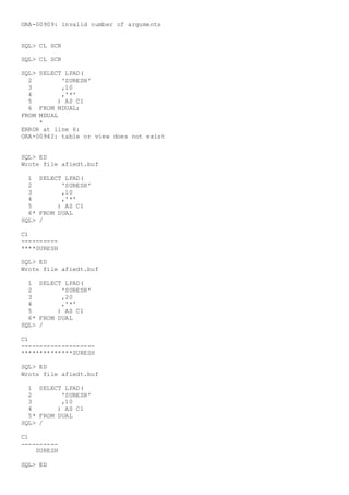 Sql notes | DOCX